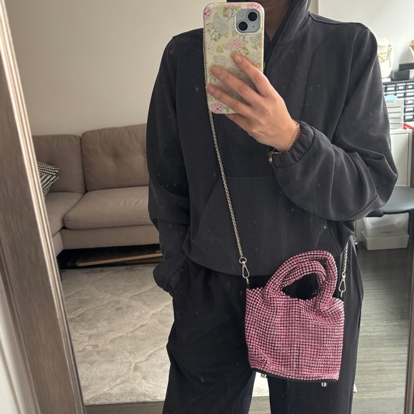 Pink Rhinestone Women's Bag - Picture 5 of 11